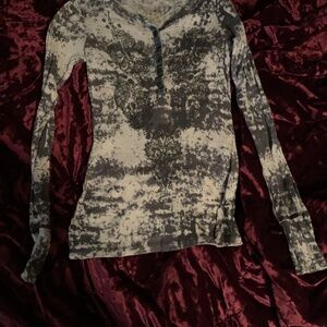 Medium Y2K boho burnout top